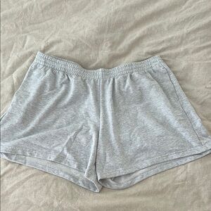 Champion Gray Athletic Shorts Soft Cotton Blend